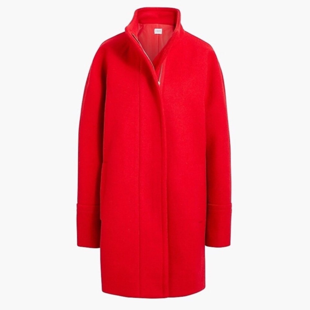 J. Crew Factory City coat wool blend
